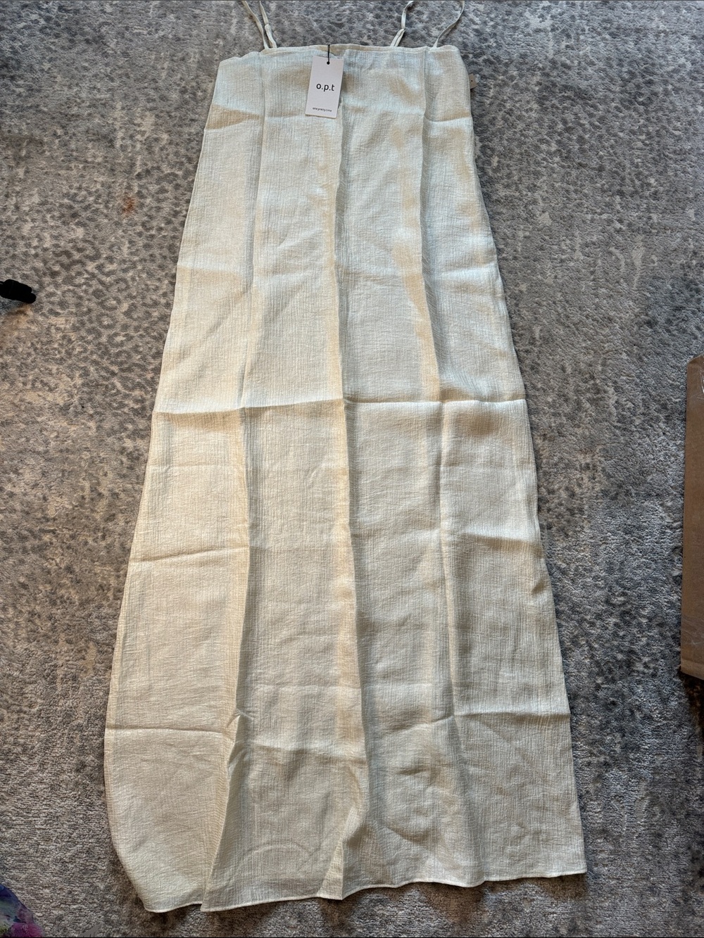 o.p.t. Cream Maxi dress — Lightweight Flowing Silhouette